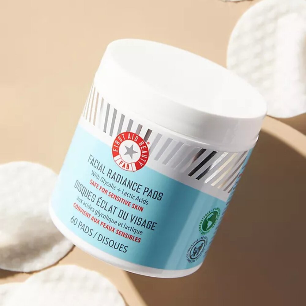 First Aid Beauty Facial Radiance Pads Compostable Full Size NWT